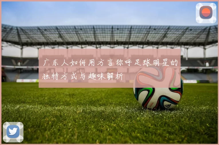 广东人如何用方言称呼足球明星的独特方式与趣味解析